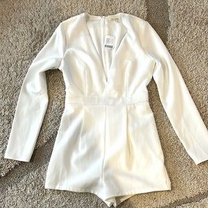 Urban outfitters long sleeve shorts romper